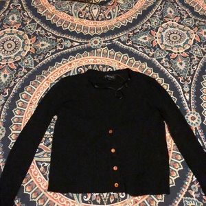 Black button down crop top sweater!